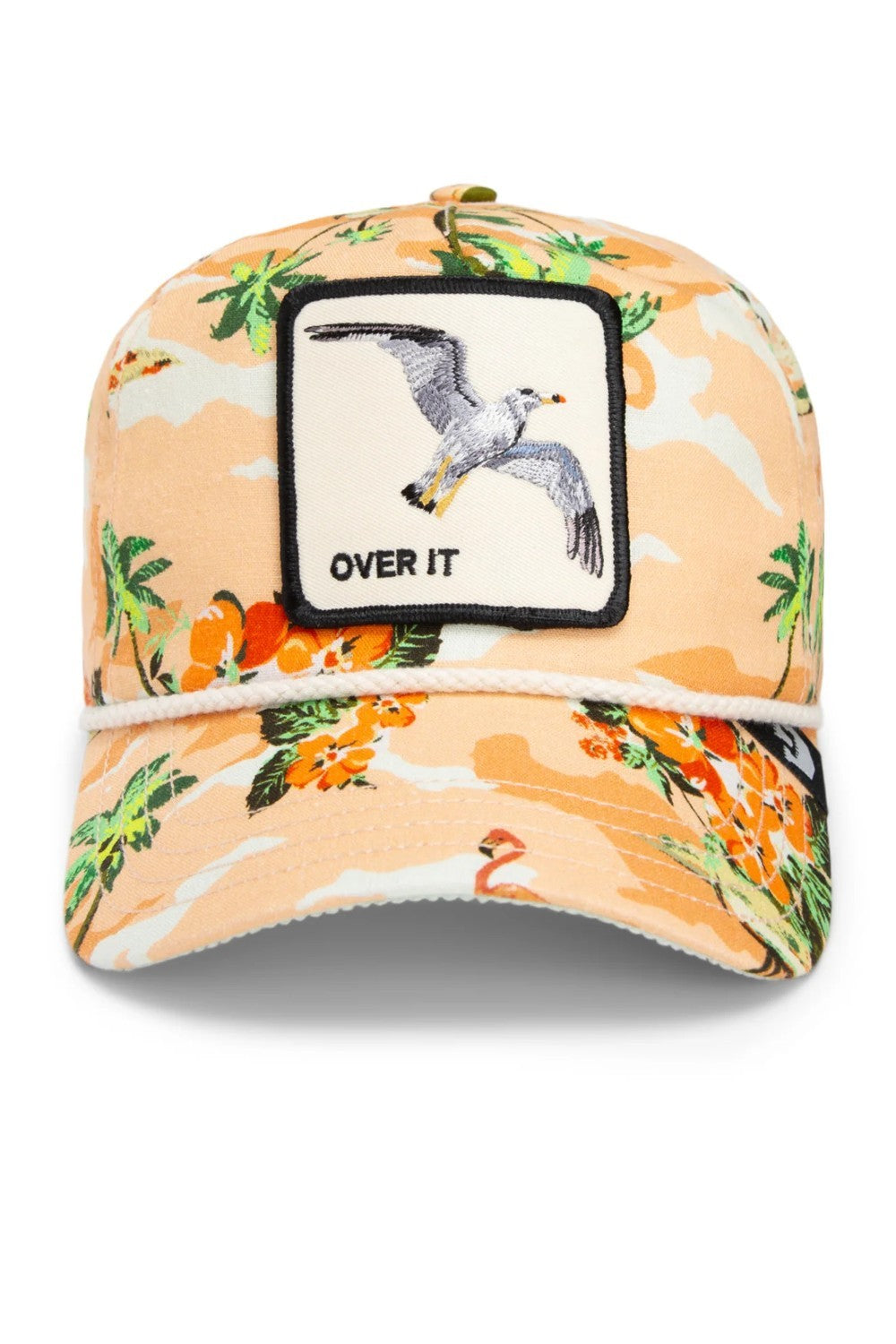 Quittin’ Time is for those who know when to clock out and check in—to the good life. That relaxed fit keeps things easy, while the tropical camo makes every hour feel like golden hour. Throw in a rope detail and a little attitude, and you’re ready for one-way tickets and zero responsibilities.