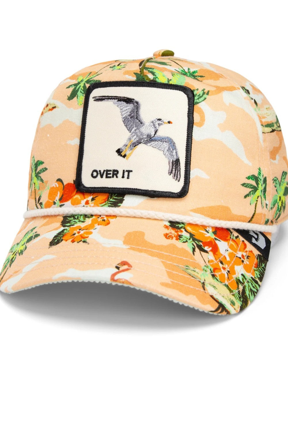 Quittin’ Time is for those who know when to clock out and check in—to the good life. That relaxed fit keeps things easy, while the tropical camo makes every hour feel like golden hour. Throw in a rope detail and a little attitude, and you’re ready for one-way tickets and zero responsibilities.