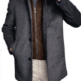 Experience style and functionality with the Johnston & Murphy Upton Car Coat. Features include a button front, a removable faux suede quilted bib for added warmth, and multiple pockets for convenience. The interior quilted lining adds both comfort and practicality. Upgrade your winter wardrobe today!
