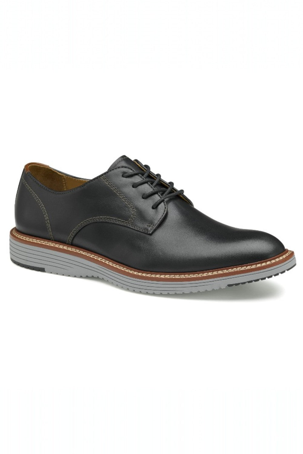 •Full grain leather uppers.
•Leather and anti-microbial polymesh lining (50% recycled).
•Linings are treated with anti-microbial protection for long-lasting wear.
•High-rebound, ultra-light TRUFOAM midsole for cushioning and comfort.
•Removable, molded footbed with memory foam.
•Flexible TRUFOAM EVA outsole with rubber pods provides lightweight, cushioned comfort.