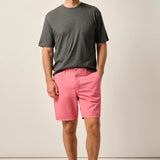 Designed like a classic Bermuda-style short with lightweight fabric and a touch of stretch, these shorts go the extra mile with a garment-dye process that gives them the perfect lived-in look.