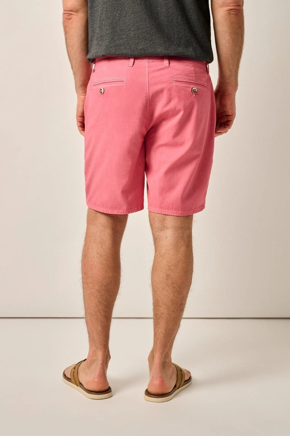 Designed like a classic Bermuda-style short with lightweight fabric and a touch of stretch, these shorts go the extra mile with a garment-dye process that gives them the perfect lived-in look.