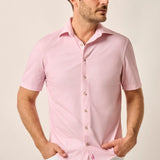 This knit button-up from our Hangin' Out Collection—which is designed to look its best untucked—is made with an incredible soft, and breathable blend of nylon and spandex. This is how you do elevated casual while staying completely comfortable.