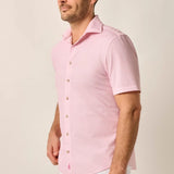 This knit button-up from our Hangin' Out Collection—which is designed to look its best untucked—is made with an incredible soft, and breathable blend of nylon and spandex. This is how you do elevated casual while staying completely comfortable.