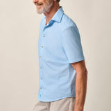 This knit button-up from our Hangin' Out Collection—which is designed to look its best untucked—is made with an incredible soft, and breathable blend of nylon and spandex. This is how you do elevated casual while staying completely comfortable.