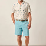 Designed like a classic Bermuda-style short with lightweight fabric and a touch of stretch, these shorts go the extra mile with a garment-dye process that gives them the perfect lived-in look.