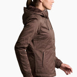 Elevate your outdoor adventure with the KÜHL CELESTE Lined Hoody. MOUNTAIN BORN style crafted with a durable wax-coated exterior for rugged protection against wind and water. A luxurious Italian fleece lining provides cozy warmth and ultimate winter comfort.