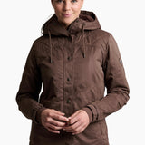 Elevate your outdoor adventure with the KÜHL CELESTE Lined Hoody. MOUNTAIN BORN style crafted with a durable wax-coated exterior for rugged protection against wind and water. A luxurious Italian fleece lining provides cozy warmth and ultimate winter comfort.