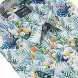 This Leo Chevalier Men's Short Sleeve is crafted from 100% cotton which provides excellent breathability and is non-iron for easy maintenance. The hidden button down collar and tall fit provide a tailored look for any occasion.