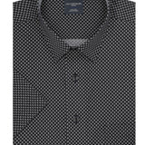 This Leo Chevalier Men's Short Sleeve is crafted from 100% cotton which provides excellent breathability and is non-iron for easy maintenance. The hidden button down collar and tall fit provide a tailored look for any occasion.