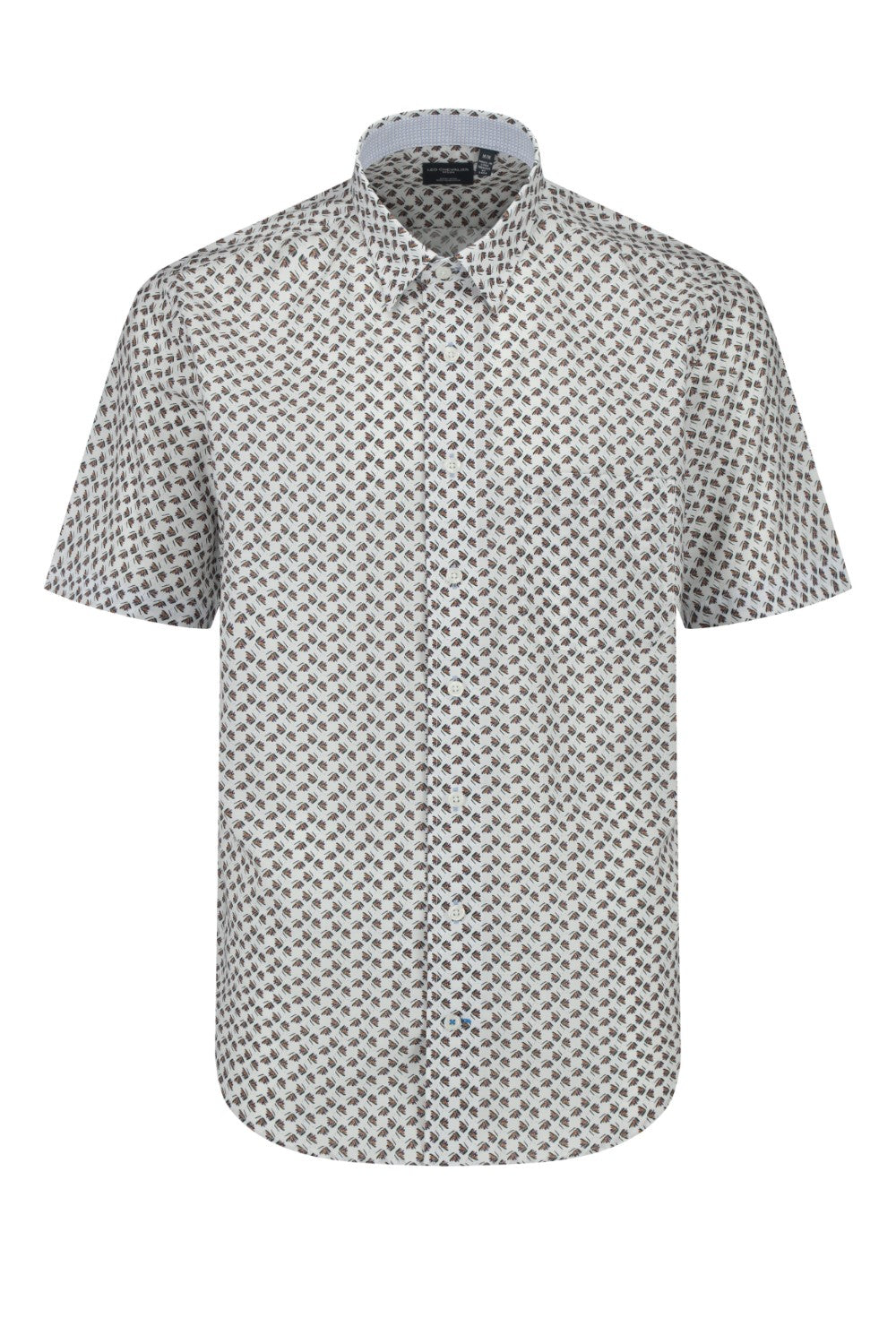 This Leo Chevalier Men's Short Sleeve is crafted from 100% cotton which provides excellent breathability and is non-iron for easy maintenance. The hidden button down collar and tall fit provide a tailored look for any occasion.