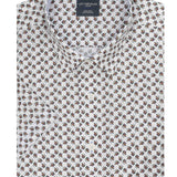 This Leo Chevalier Men's Short Sleeve is crafted from 100% cotton which provides excellent breathability and is non-iron for easy maintenance. The hidden button down collar and tall fit provide a tailored look for any occasion.