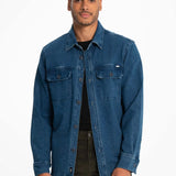 Perfect for everyday activities, this knitted denim casual shirt style vest will satisfy you with its trendy look and versatility.