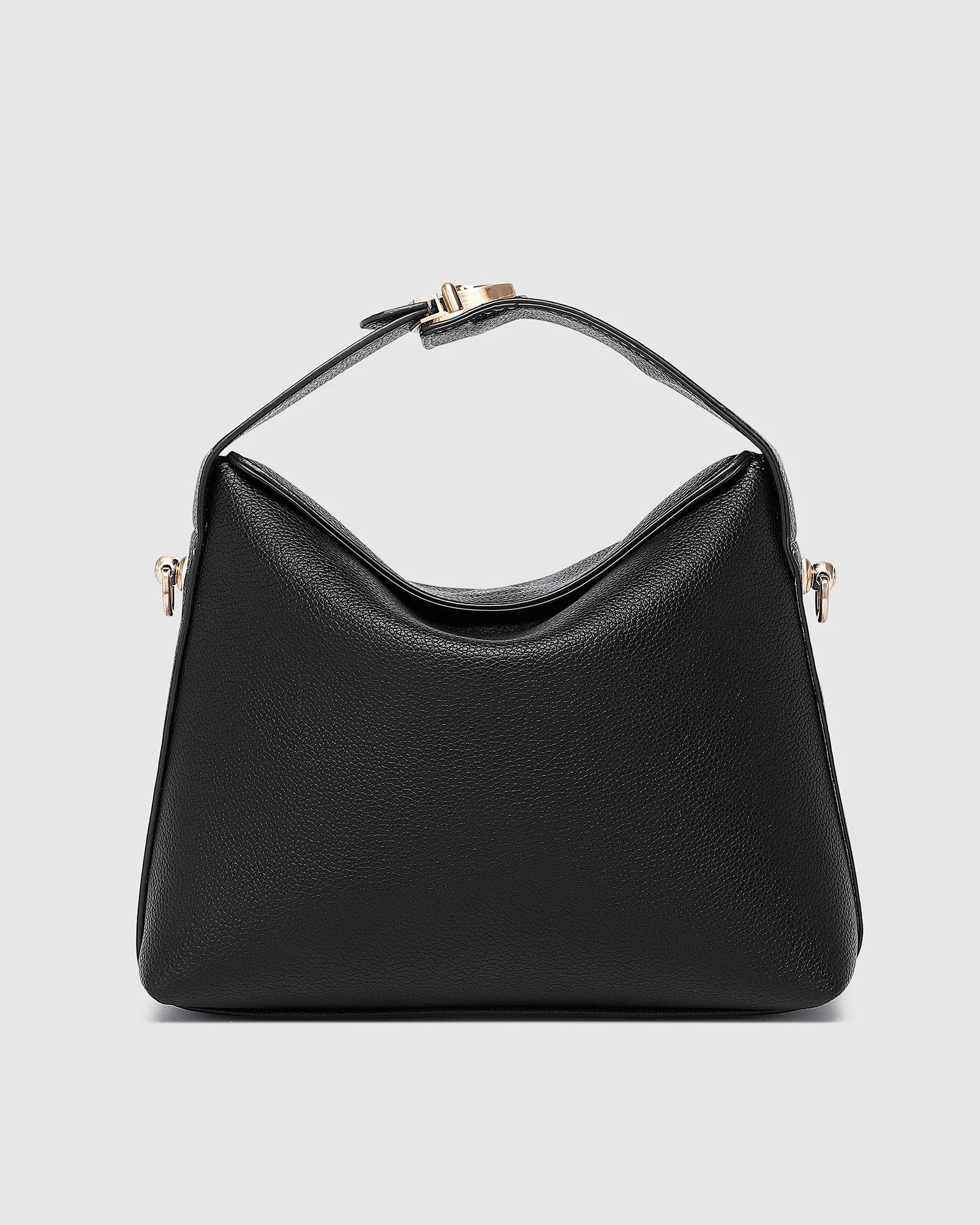 The Louenhide Andie Handbag is this season's go-to event bag. Add an element of playful luxury to your event attire with this sweet and slouchy clutch bag. Designed with a clever minimalistic fold-over closure and two piece clasped handle in a gorgeous trapeze shape, this convertible women's handbag is the perfect way to inject colour into your summer wardrobe. Loop the Andie over your wrist or, for a handsfree moment, attach the adjustable bag strap to wear as a crossbody bag. Showcasing a spacious interio