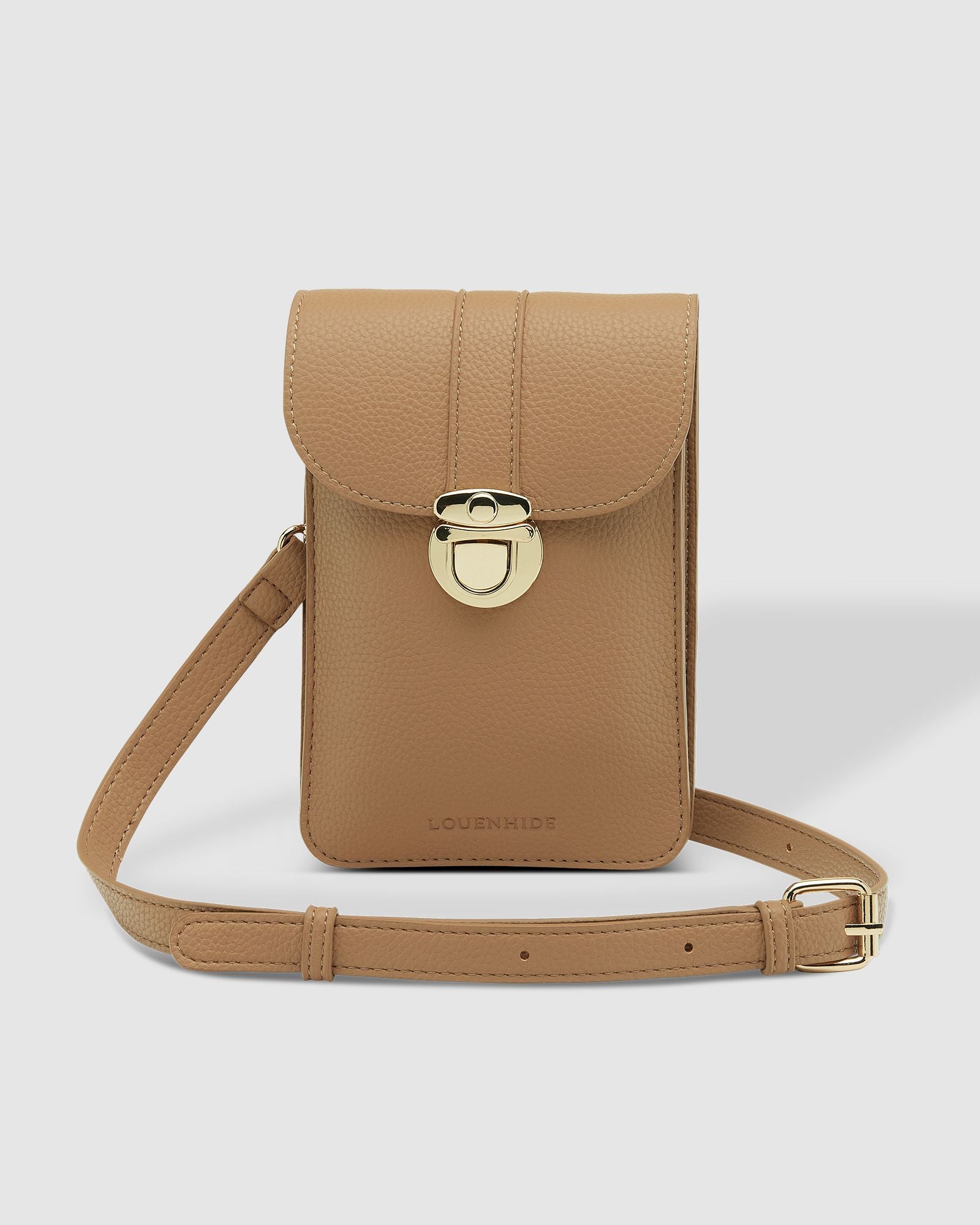 The Louenhide Fontaine Phone Crossbody Bag is the perfect accessory. While offering versatility and fuss-free functionality to your day-to-day life, you can keep your phone and everyday essentials within reach without sacrificing style.