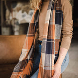 The Louenhide Glasgow Scarf is a timeless tartan pattern in gorgeous winter colourways.
