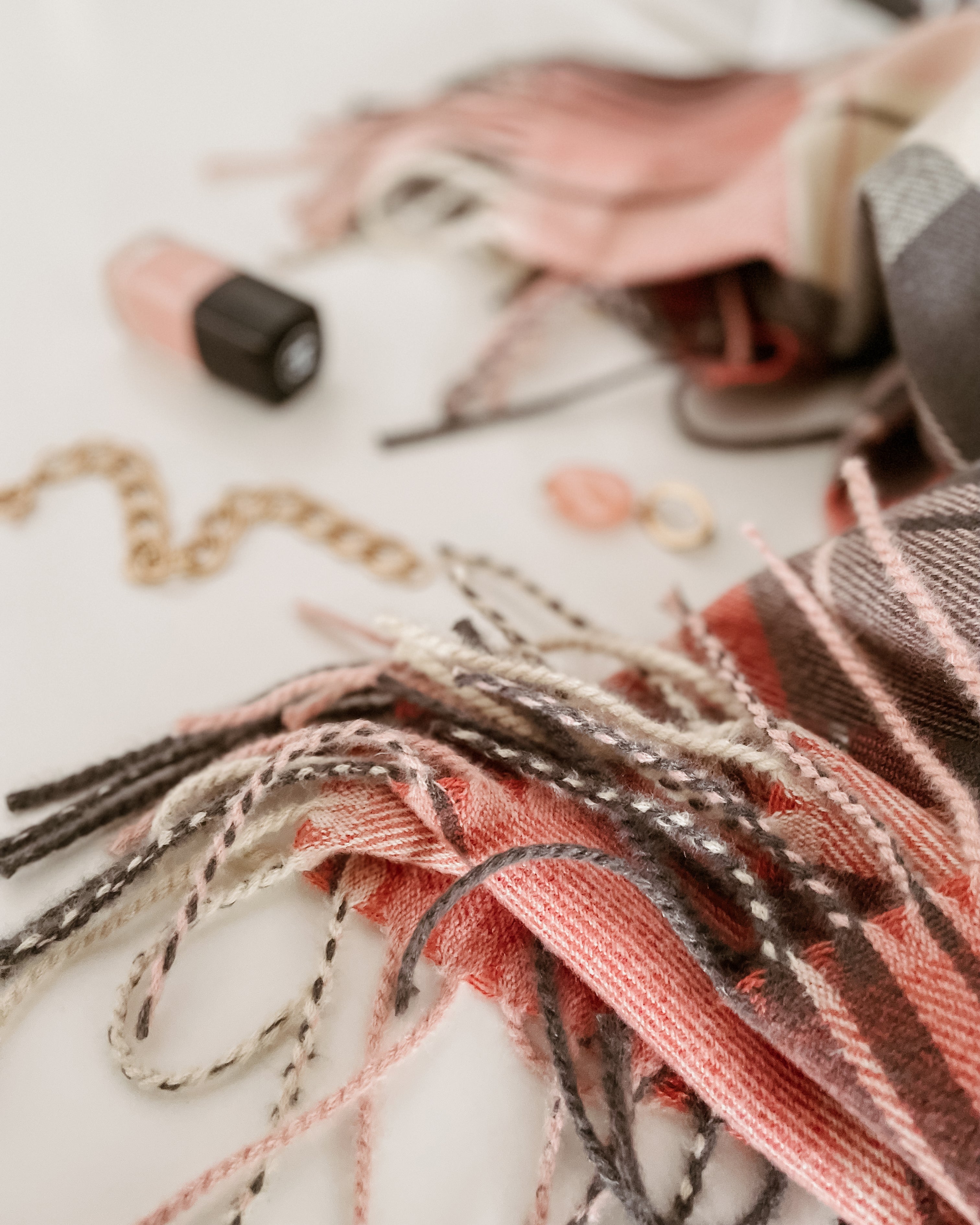 The Louenhide Glasgow Scarf is a timeless tartan pattern in gorgeous winter colourways.
