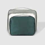 The Louenhide Madras 3 Piece Packing Cube Set will transform the way you travel. Maximize space and minimize bulk with the three varied sizes in three complementary hues. Use the smaller cube for your personal items, the medium for lighter pieces and the largest cube for your chunky knits and jeans.