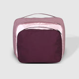 The Louenhide Madras 3 Piece Packing Cube Set will transform the way you travel. Maximize space and minimize bulk with the three varied sizes in three complementary hues. Use the smaller cube for your personal items, the medium for lighter pieces and the largest cube for your chunky knits and jeans.