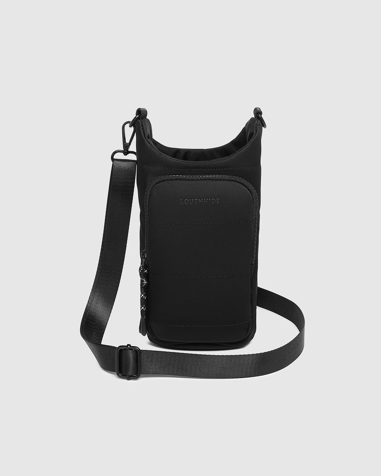 The Louenhide Miami Water Bottle Bag is a sleek, hands-free essential for an active, on-the-go lifestyle. With its slim, modern silhouette, this nylon water bottle crossbody bag is designed for effortless movement while keeping your water bottle secure and within reach.