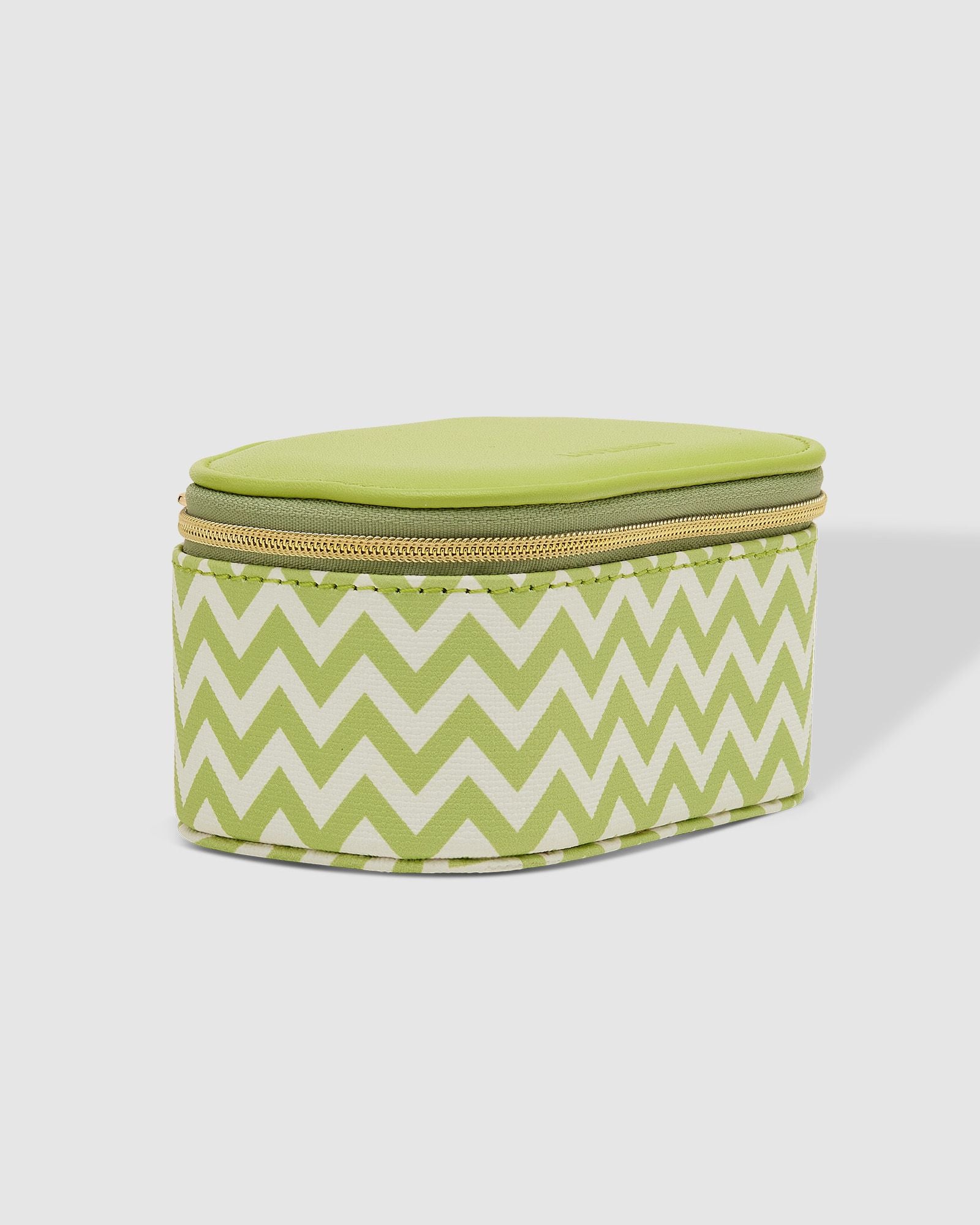 The Louenhide Olive Jewelry Box is a sweet oblong accessories box perfect for travel or everyday use. Keep your jewelry safe and secure in Olive’s separate compartments, elasticated pocket, and ring rolls. This affordable jewelry case is versatile and will fit comfortably in your handbag for on-the-go styling!