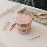 The Louenhide Sofia Jewelry Box is designed to hold and protect your most treasured pieces. Featuring a compact silhouette with two protective compartments, this multi-zipper case offers a streamlined way to store your jewellery without taking up unnecessary space. This travel jewellery case is the perfect addition to your bag, ensuring valuables stay secure and organised wherever the day leads.