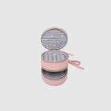 The Louenhide Sofia Jewelry Box is designed to hold and protect your most treasured pieces. Featuring a compact silhouette with two protective compartments, this multi-zipper case offers a streamlined way to store your jewellery without taking up unnecessary space. This travel jewellery case is the perfect addition to your bag, ensuring valuables stay secure and organised wherever the day leads.
