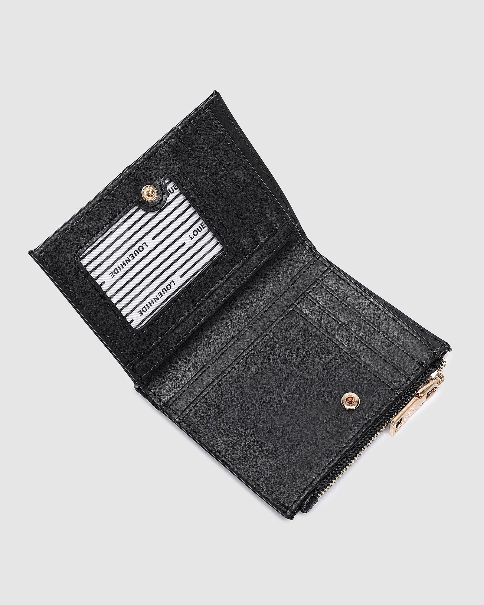 The Louenhide Blondie Wallet is the perfect everyday accessory to keep your cards, bills and coins all in one place. Say goodbye to bulky wallets and hello to a slim streamlined women's coin purse that effortlessly fits in your pocket or favourite Louenhide bag. If you prefer a minimalistic look this sleek card holder is the perfect fit for you.