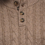 Au Noir OSLO Merino Wool Cable Knit Sweater