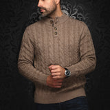 Au Noir OSLO Merino Wool Cable Knit Sweater