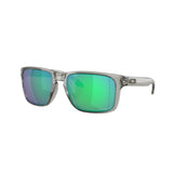 The look of Holbrook, from its iconic style to keyhole bridge and metal rivets, has been scaled up to fit larger faces.