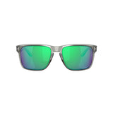 The look of Holbrook, from its iconic style to keyhole bridge and metal rivets, has been scaled up to fit larger faces.