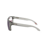 The look of Holbrook, from its iconic style to keyhole bridge and metal rivets, has been scaled up to fit larger faces.