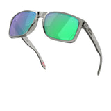 The look of Holbrook, from its iconic style to keyhole bridge and metal rivets, has been scaled up to fit larger faces.