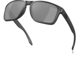 The look of Holbrook, from its iconic style to keyhole bridge and metal rivets, has been scaled up to fit larger faces.