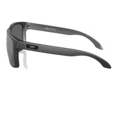 The look of Holbrook, from its iconic style to keyhole bridge and metal rivets, has been scaled up to fit larger faces.