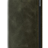 Secrid Slimwallet is a modern take on the classic billfold. With its slim profile, it fits perfectly into every pocket. The generously cut leather holds at least an additional six cards, banknotes and business cards.