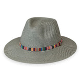 The Sedona sun hat stands out with its vibrant, multicolour embroidered band, adding a touch of artistic flair to your look. Its structured brim offers ample shade and sun protection, perfect for carefree days outdoors. With a packable design, it easily folds for adventures near and far.