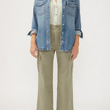 The perfect layer for any season? A denim shacket. This stylish top layer combines the structure of a jacket with the ease of a shirt, featuring a relaxed fit and oversized pockets. Wear it open or buttoned up, dressed up or down—this jean shacket is sure to be your new staple layer.