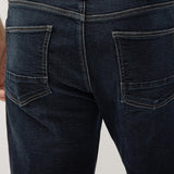 Our Desk to Dinner Machray jean will have you dressed to impress from 9-5 and 5-9. Featuring a longer saddle and a slim-yet-spacious fit through the hip and thigh, with plenty of stretch for all-day comfort and a sleek straight leg opening. This refined dark denim is the perfect everyday staple.