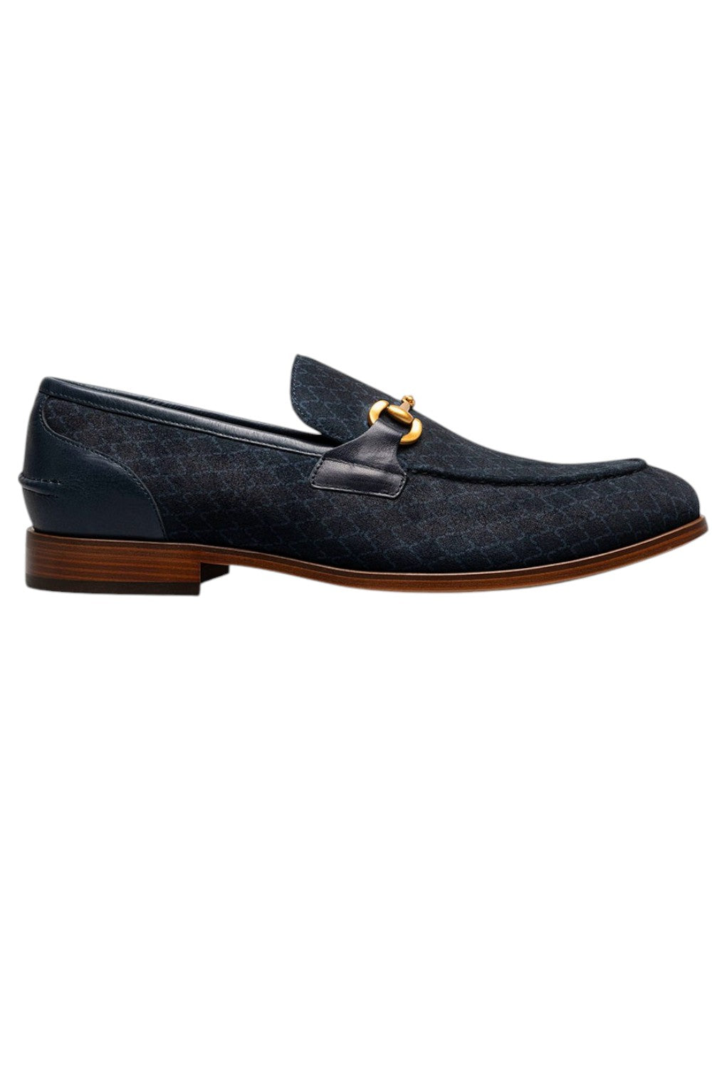 The Stacy Adams Brinkley Moc Toe Bit Slip On features a cool pattern on its soft suede upper and an elegant metal bit. The head-turning style is complemented by the comfort of our FlexZone removable footbed .