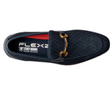 The Stacy Adams Brinkley Moc Toe Bit Slip On features a cool pattern on its soft suede upper and an elegant metal bit. The head-turning style is complemented by the comfort of our FlexZone removable footbed .