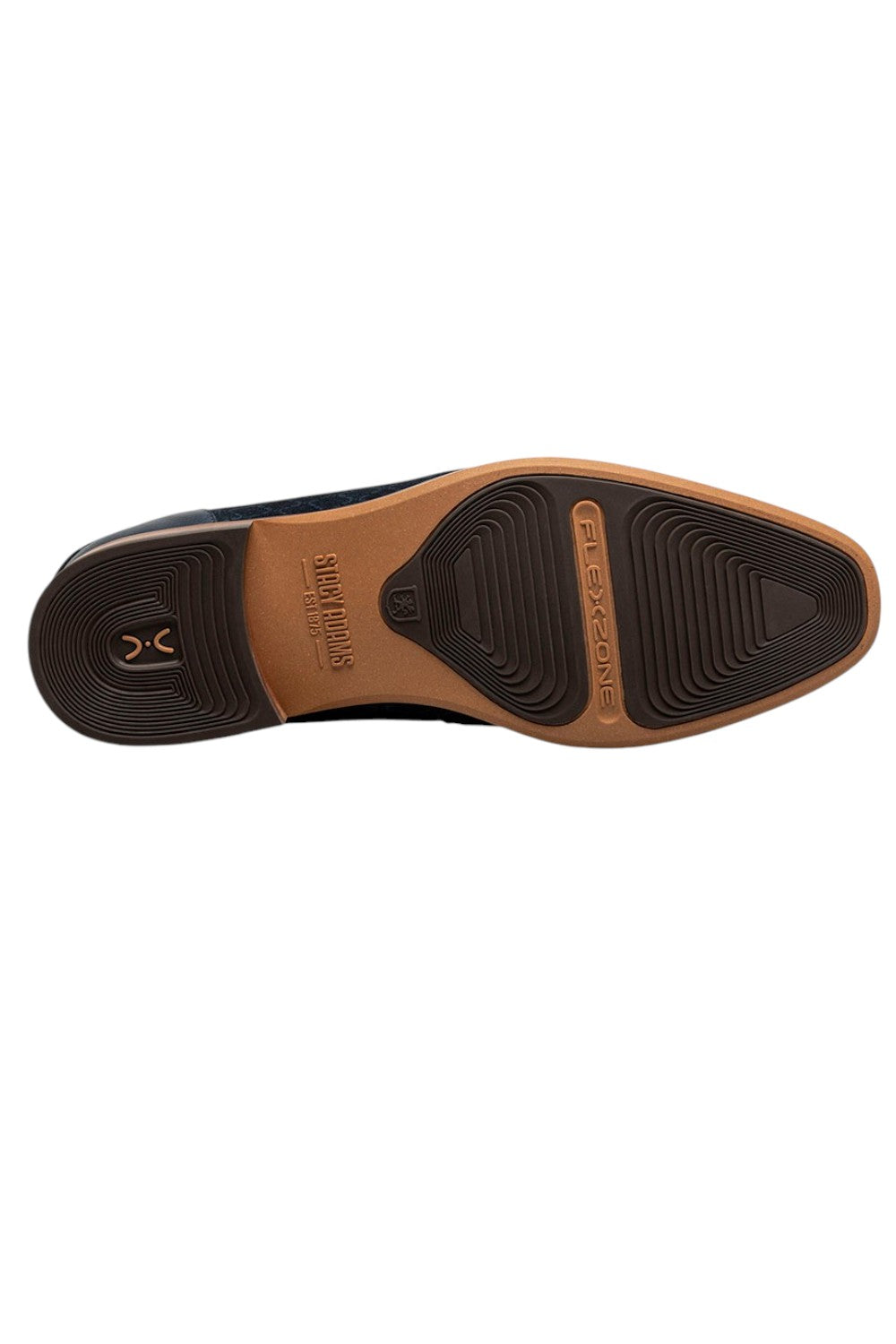 The Stacy Adams Brinkley Moc Toe Bit Slip On features a cool pattern on its soft suede upper and an elegant metal bit. The head-turning style is complemented by the comfort of our FlexZone removable footbed .