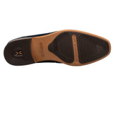The Stacy Adams Brinkley Moc Toe Bit Slip On features a cool pattern on its soft suede upper and an elegant metal bit. The head-turning style is complemented by the comfort of our FlexZone removable footbed .