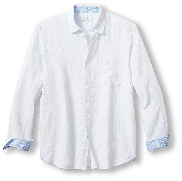 Tommy bahama mens hot sale white linen shirt