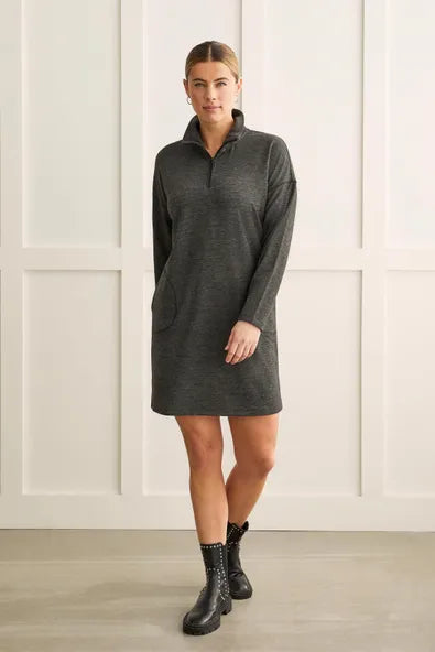 This mock neck dress is so easy to style you'll wish it came into your life sooner. 