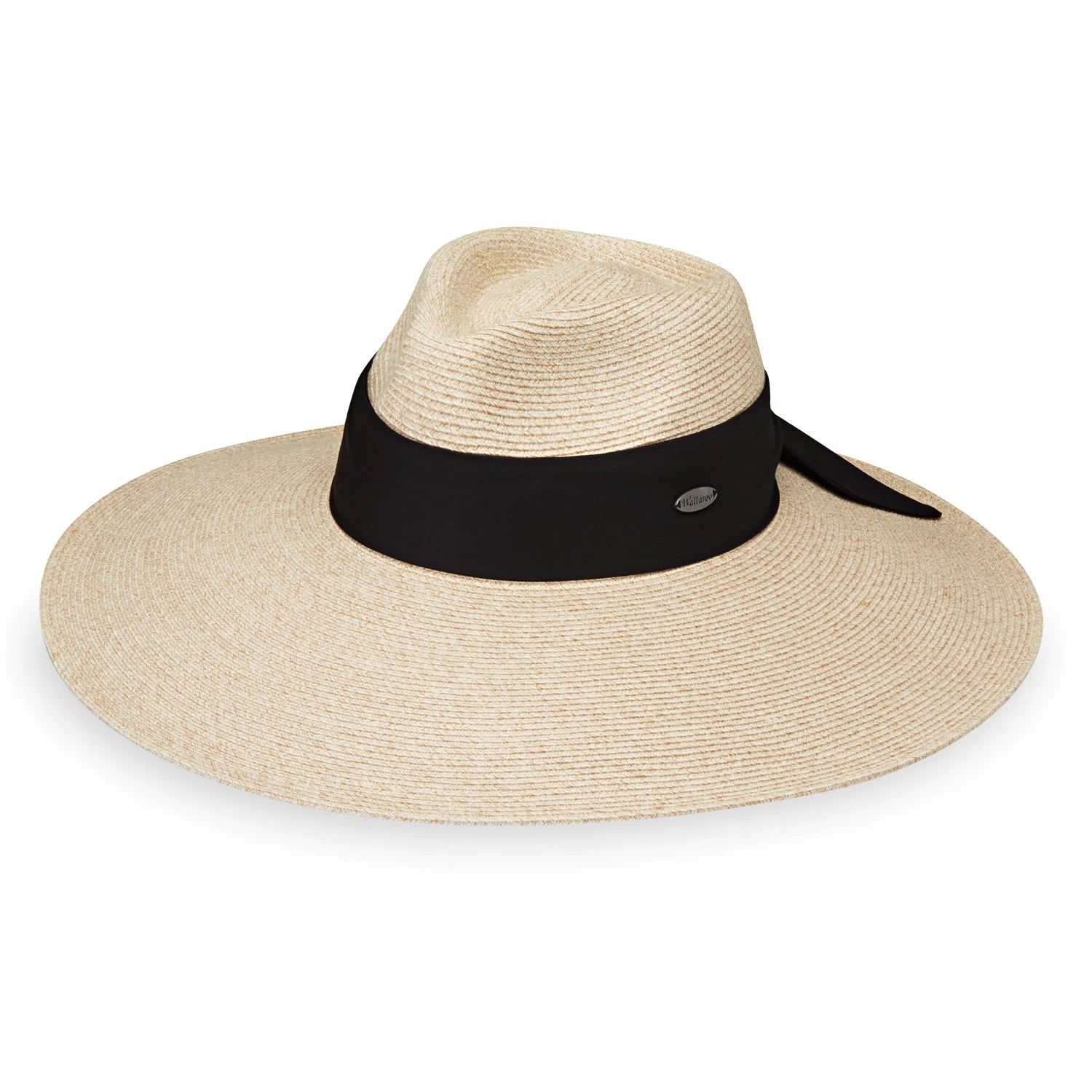 Inspired by the timeless romance movie, “Somewhere in Time,” starring Jane Seymour, this impressive hat has a sweeping brim for enchanting walks by the sea. Sun protection at its finest.