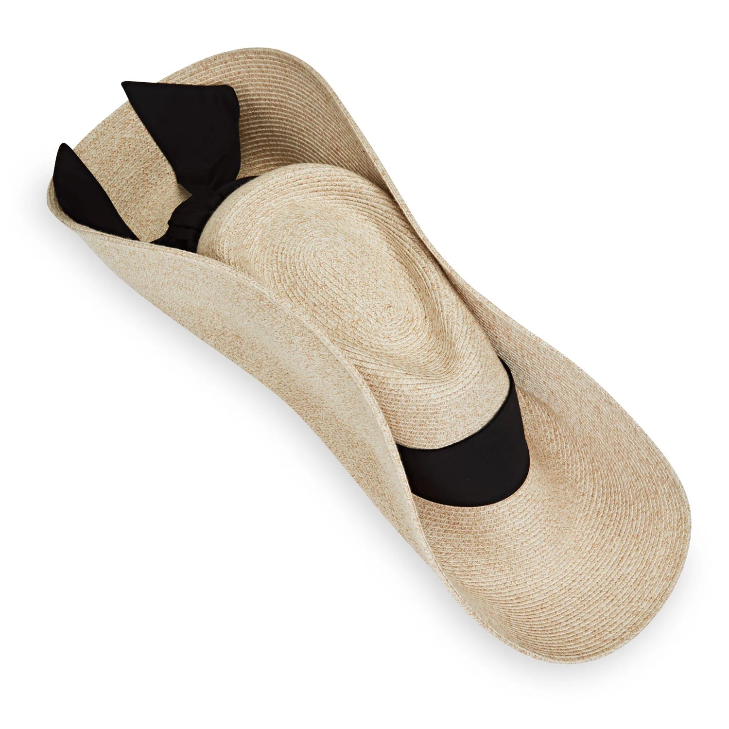 Inspired by the timeless romance movie, “Somewhere in Time,” starring Jane Seymour, this impressive hat has a sweeping brim for enchanting walks by the sea. Sun protection at its finest.