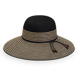 Stripes are always in style. From the beach to the runway, this hat adds a touch of class to any event. Flexi-Weave fabric keeps it looking great.