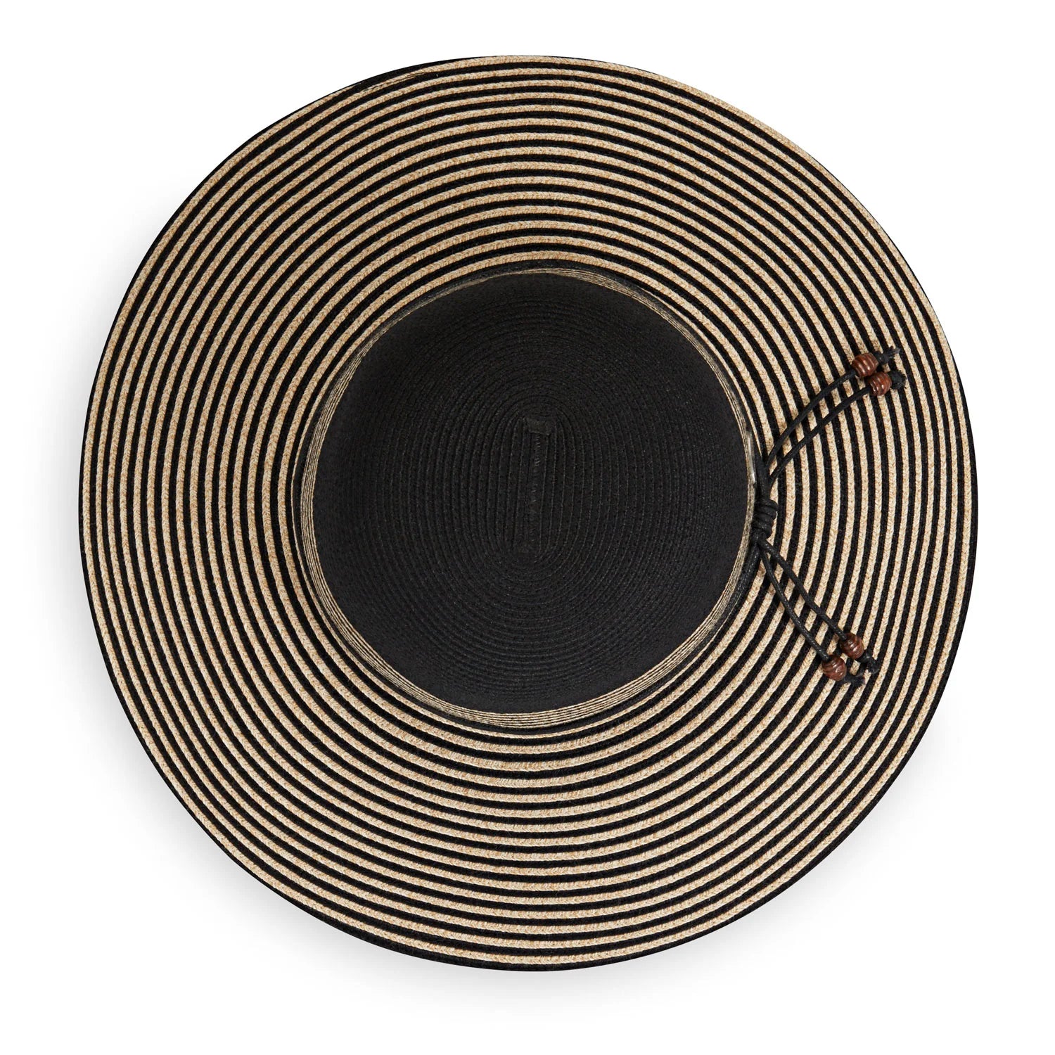 Stripes are always in style. From the beach to the runway, this hat adds a touch of class to any event. Flexi-Weave fabric keeps it looking great.